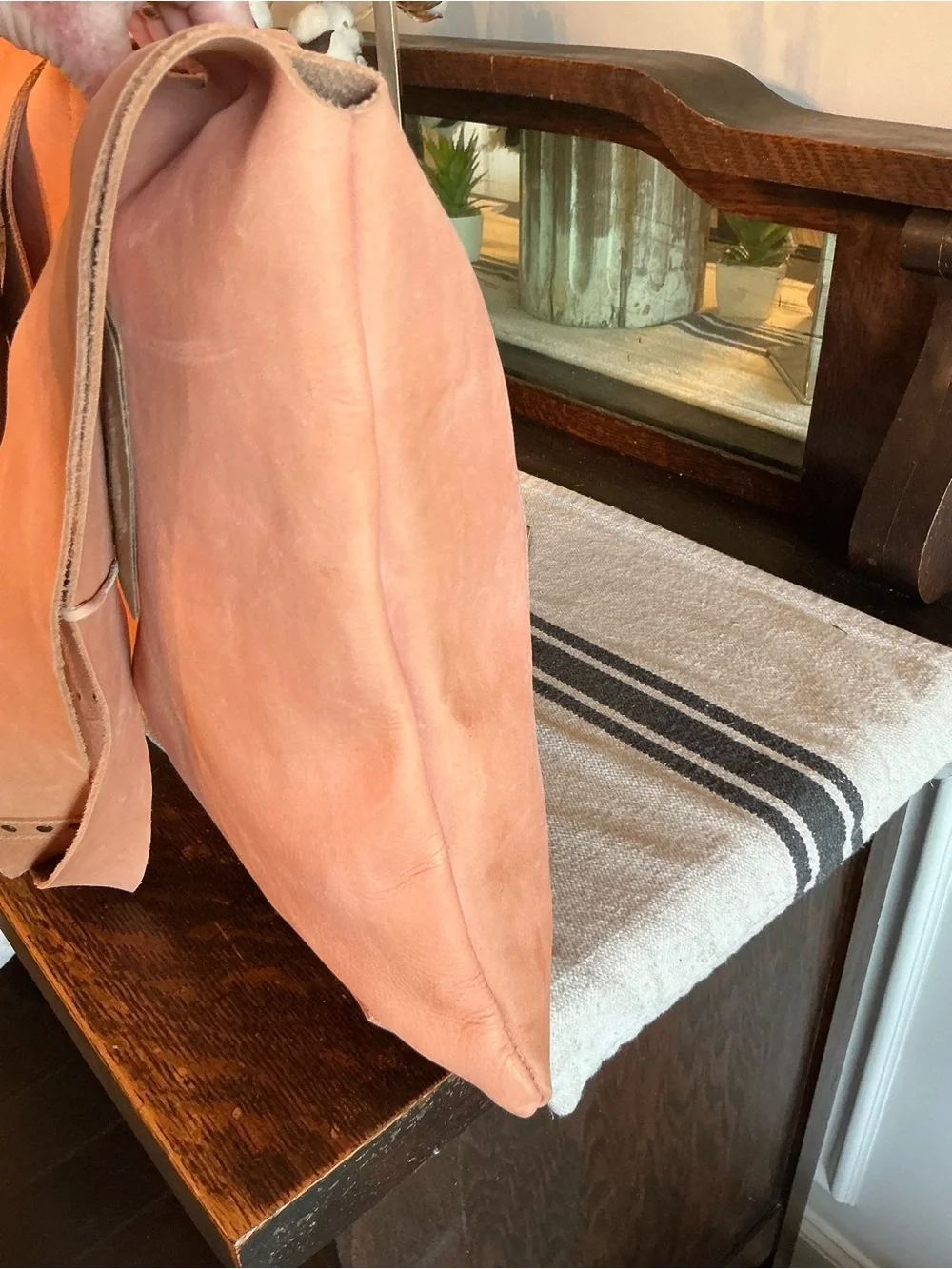NWT Bed Stu Leather Ariel Hobo Shoulder Slouch Bag Blossom Velvet Retail $249